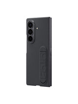 Samsung Silicone and Soft Grip Case with Stand for Galaxy Z Fold7 - Black