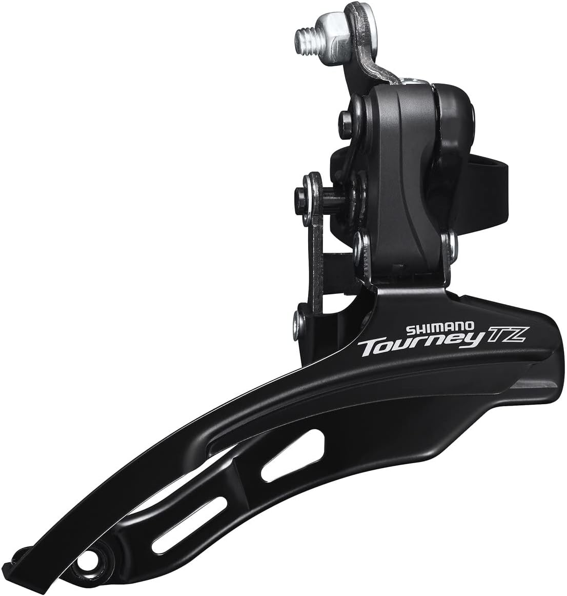 Shimano FD-TZ500 6-Speed Down Pull 28.6mm Front Derailleur - Black/Silver