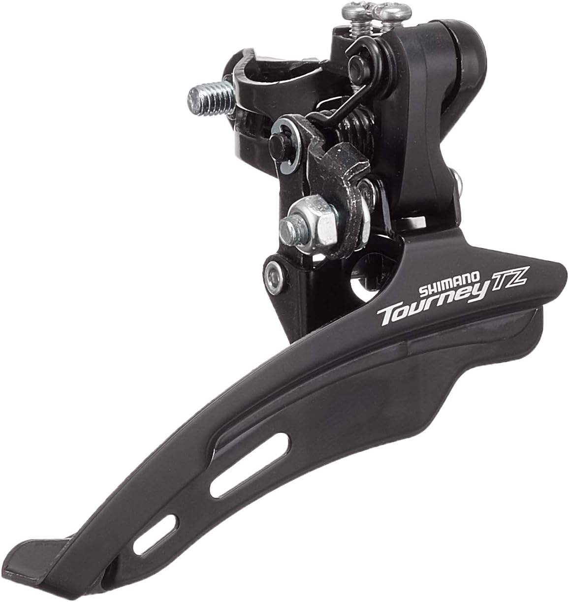 Shimano Tourney FD-TZ510 Down Swing Top Pull Front Derailleur - Black/Silver