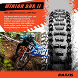 Maxxis Minion DHR II 27.5x2.40 WT 60 TPI Folding Dual Compound (EXO/TR) Tyre