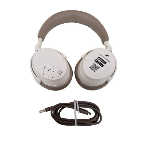 Sennheiser Accentum Wireless Bluetooth OverEar ANC Headphones with Mic White