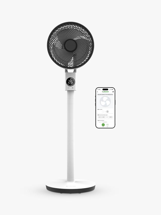 Meaco Sefte Pro 10in 3-in-1 Pedestal Air Circulator Fan - White/Charcoal