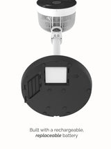 Meaco Sefte Pro 10in 3-in-1 Pedestal Air Circulator Fan - White/Charcoal