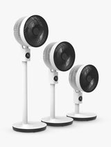 Meaco Sefte Pro 10in 3-in-1 Pedestal Air Circulator Fan - White/Charcoal