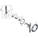Shimano Tiagra FC-4700 34T Inner Chainring Rad Bike 10 Speed 110 BCD - Black