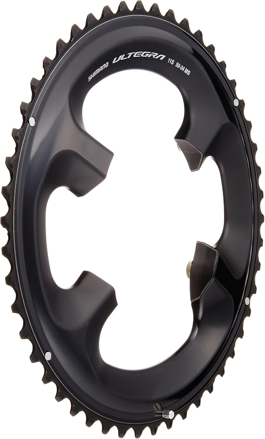 Shimano FC-R8000 50T-MS Ultegra 2 x 11-Speed 50T Outer Chainring - Black