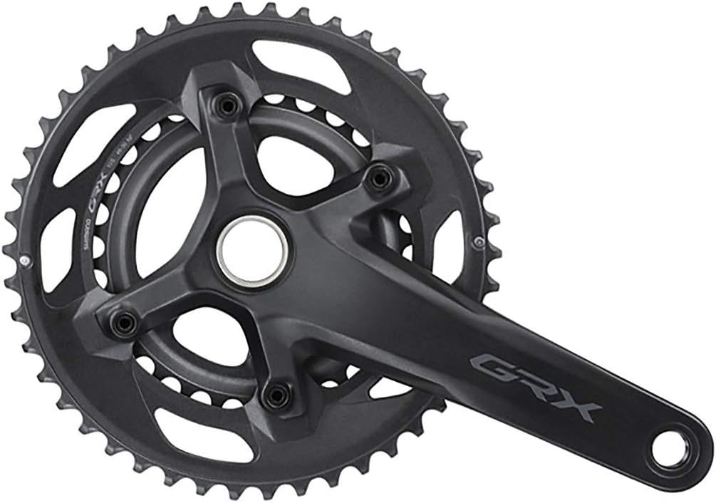Shimano GRX FC-RX600 10 Speed 46/30T Double Gravel Bike Crankset - Black