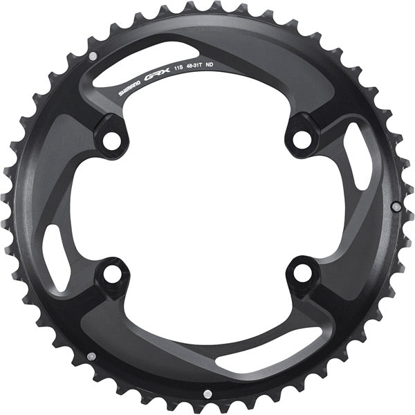 Shimano GRX FC-RX810-2 Aluminium 48T 11-Speed Gravel Outer Chainring - Black