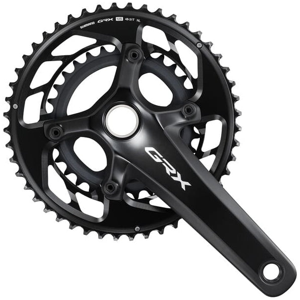Shimano GRX FC-RX820 48/31T 12-Speed 175 mm Hollowtech II Chainset - Black