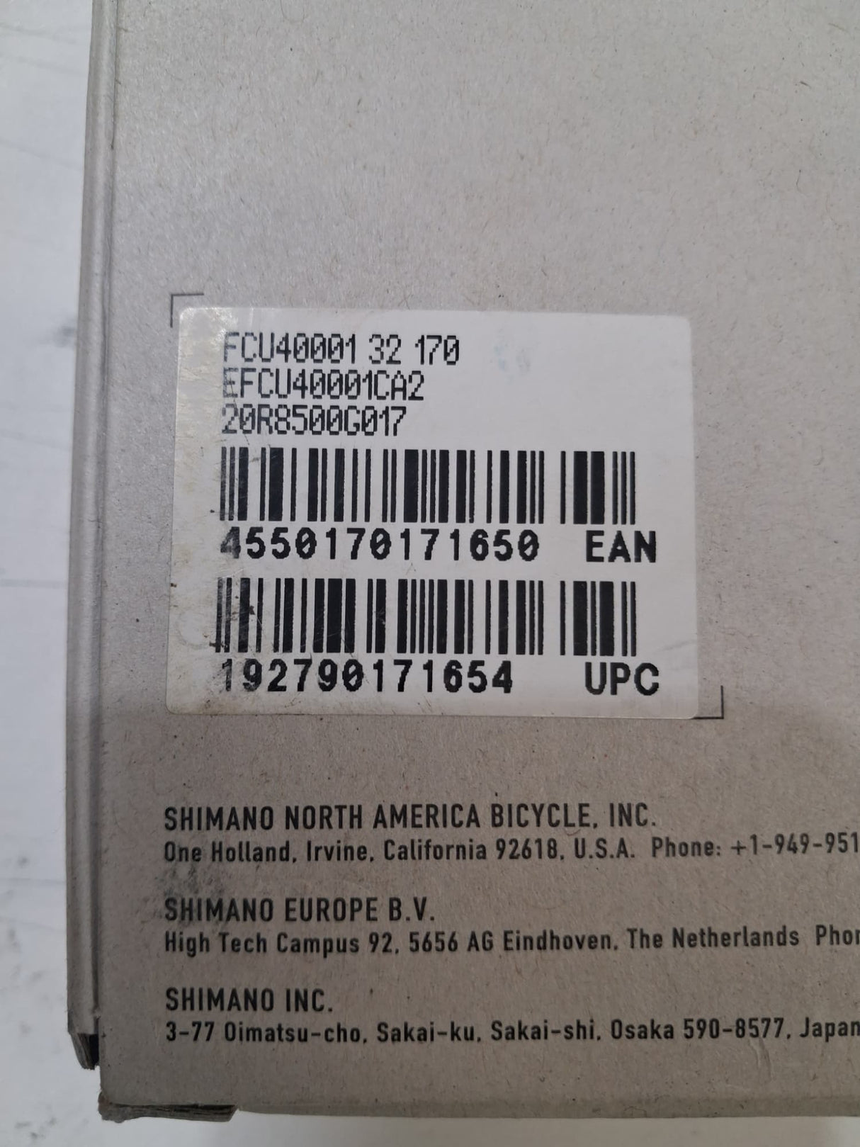 Shimano CUES FC-U4000-1 32T 170mm 1x 9/10/11 Speed Square Taper Crankset