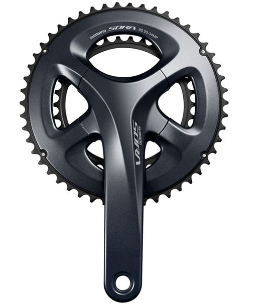 Shimano Sora R3000 50/34T 9 Speed Road Bike Chainset 170mm Double Gear Grey