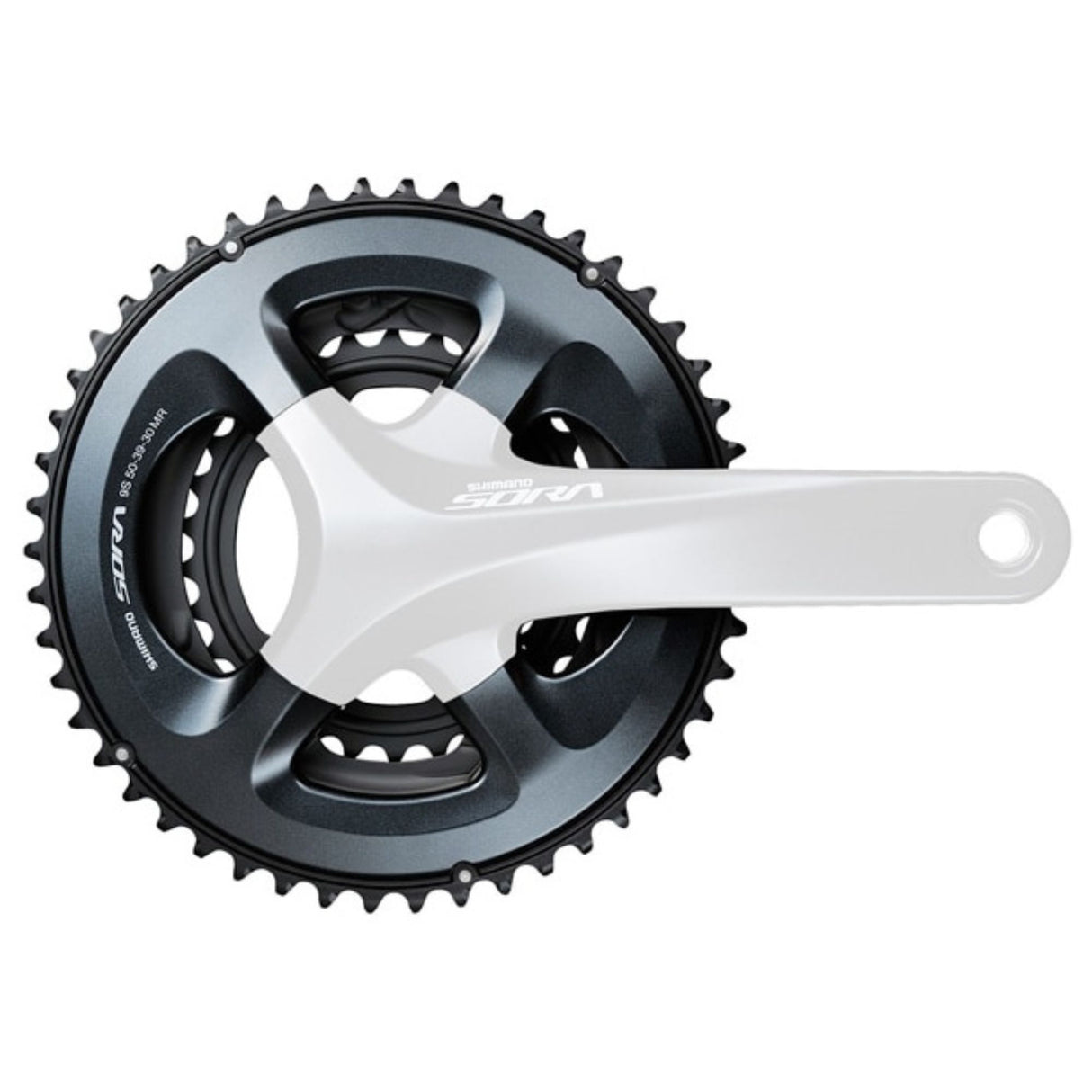 Shimano Sora FC-R3030 50T-MR Outer Chainring 3x9 Speed Road 110mm - Black