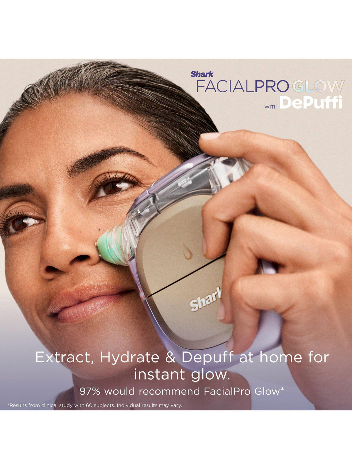 Shark FacialPro Glow FH320UKPL Hydrating At Home Facial System - Zen Purple
