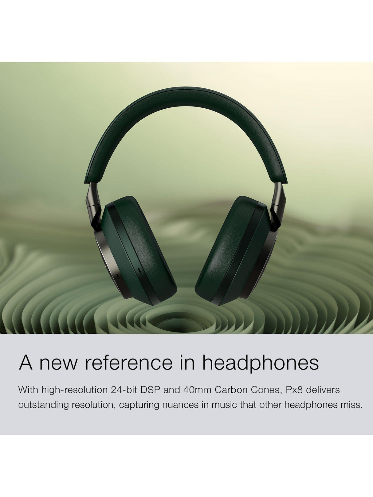 Bowers & Wilkins FP45748 PX8 Wireless Over Ear Headphones - Dark Forest