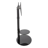 AVF Lugano Oval Pedestal TV Stand With Bracket For TVs Up To 65" - Black