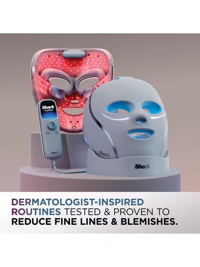 Shark CryoGlow FW312UK LED Anti-Ageing & Blemish Repair Face Mask - Lilac