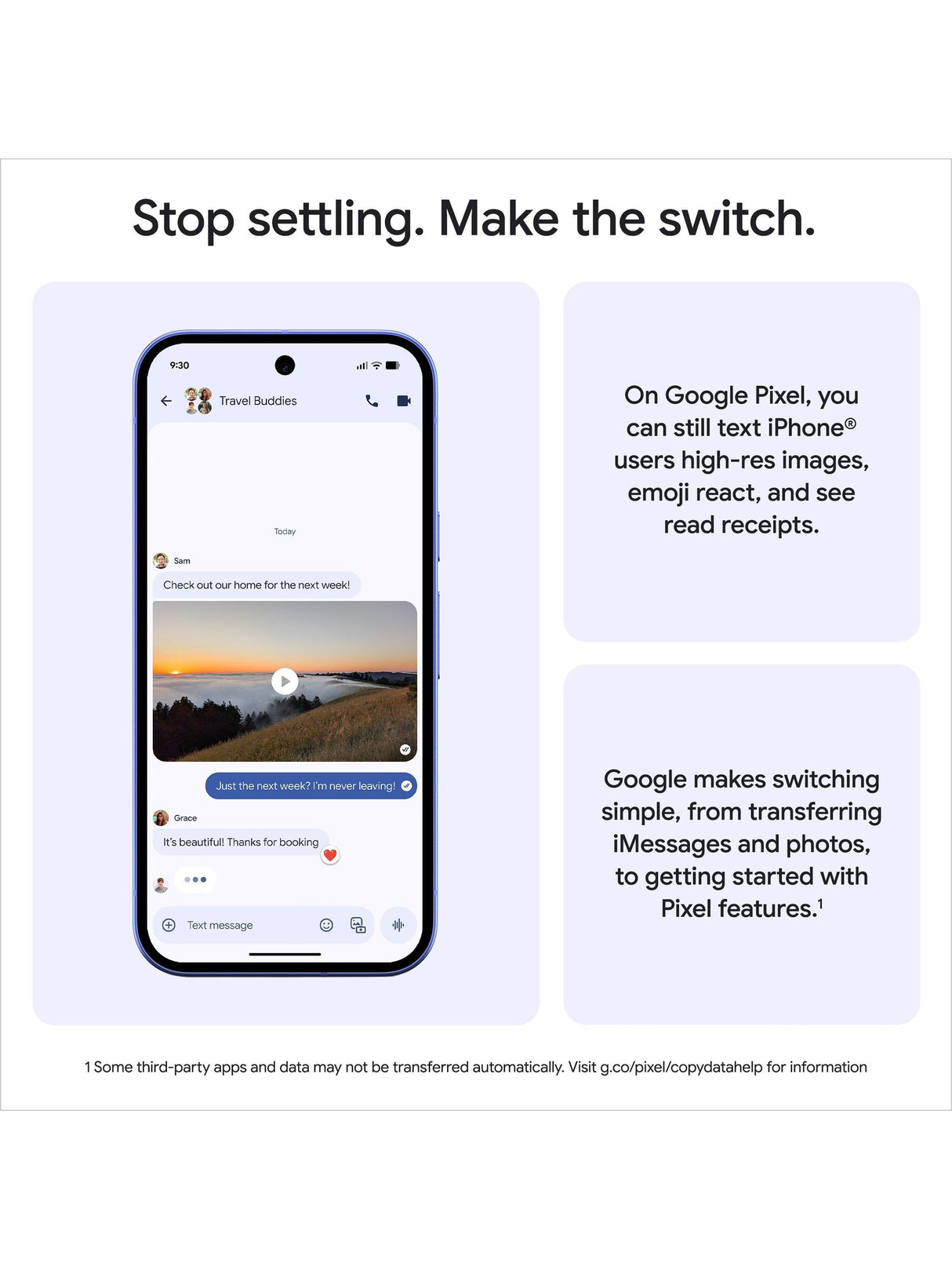 Google Pixel 10a 6.3” 5G SIM-Free Unlockled 8GB RAM 128GB Smartphone - Fog