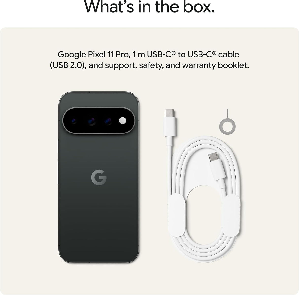 Google Pixel 11 Pro 5G 256GB 16GB RAM  Unlocked Android Smartphone Obsidian