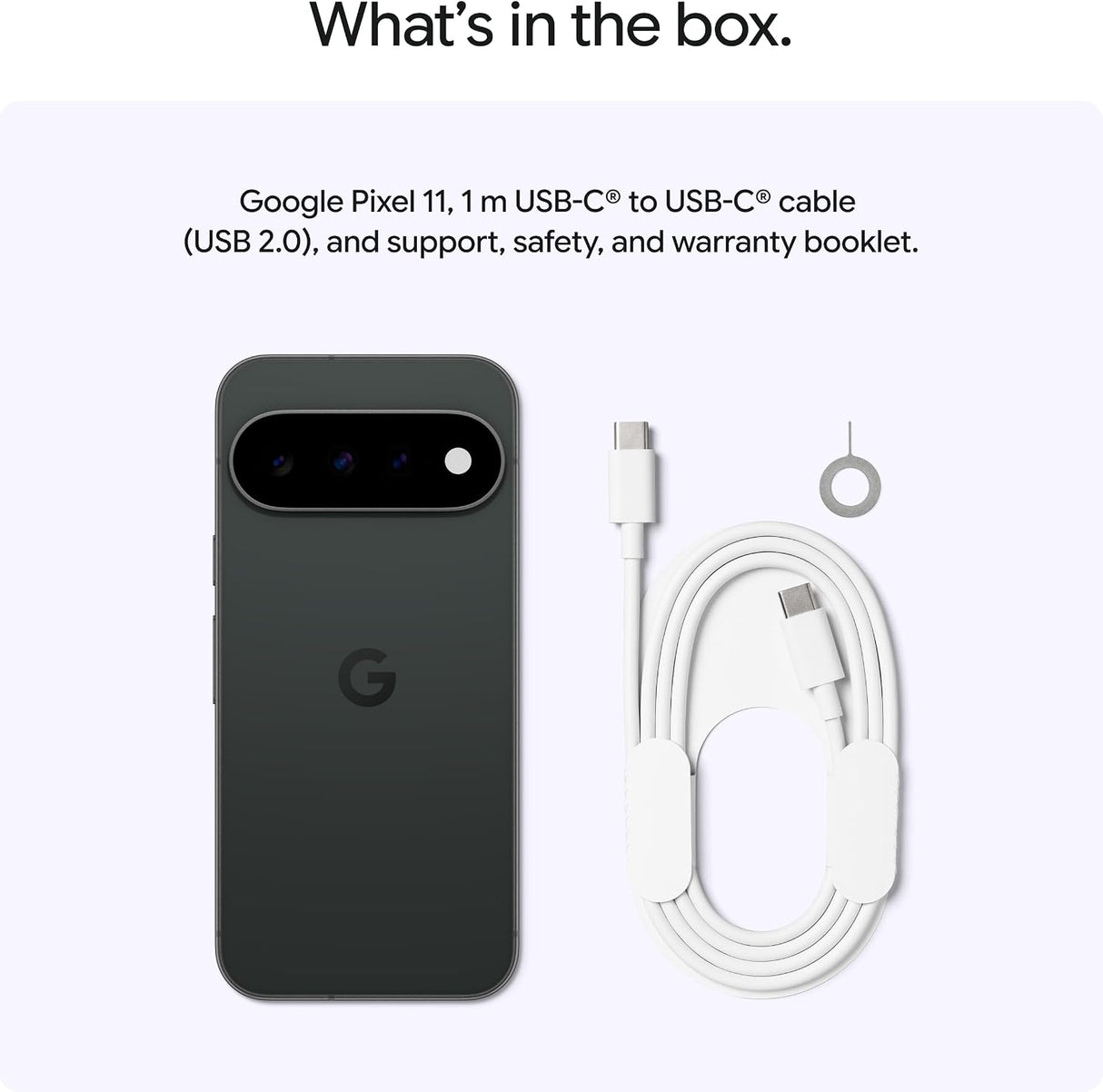 Google Pixel 11 5G 256GB 12GB RAM Unlocked Android Smartphone Obsidian Black
