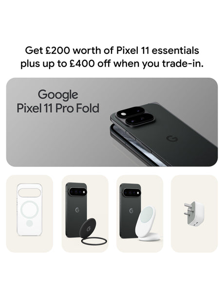 Google Pixel 11 Pro Fold 256GB Unlocked Dual SIM+eSIM Smartphone - Obsidian