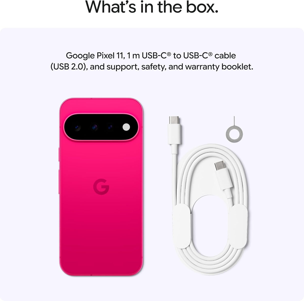 Google Pixel 11 (2026) 256GB 5G 12GB SIM+eSIM Unlocked Smartphone - Hibiscus