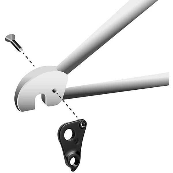 M Part GH-296 Specialized 6061 Aluminium Bicycle Derailleur Hanger - Black