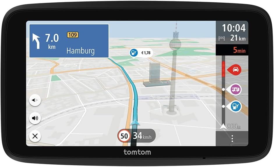 TomTom GO Camper Tour 2nd Gen 6in WiFi with Europe Maps Sat Nav - Black
