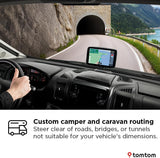 TomTom GO Camper Tour 2nd Gen 6in WiFi with Europe Maps Sat Nav - Black