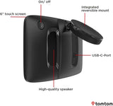 TomTom GO Camper Tour 2nd Gen 6in WiFi with Europe Maps Sat Nav - Black