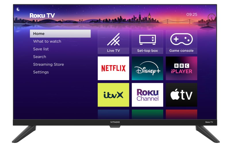 VITADO H24AR5GV Roku Freely LED HDR HDMI 24" HD Ready Smart TV - Black
