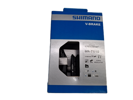 Shimano Deore BR-T610 107mm Linear Pull Rear V-Brake with S70C Pads - Black