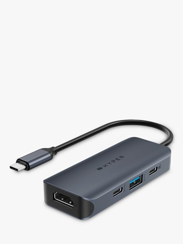 Targus HyperDrive Next 4 Port USB-C Hub for Mac PC Chromebook - 100W - Black
