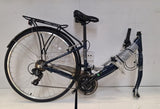 Apollo Elyse Womens 21 Speed V-Brakes Hybrid Bike - Navy Blue - 16" Small