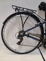 Apollo Elyse Womens 21 Speed V-Brakes Hybrid Bike - Navy Blue - 16" Small