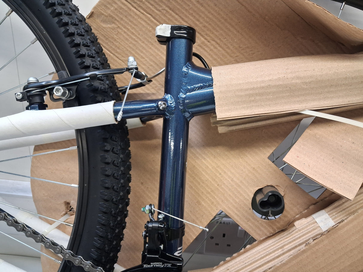 Apollo Phaze 18-Speed V-Brakes Hardtail Steel Mountain Bike Small 14" Blue