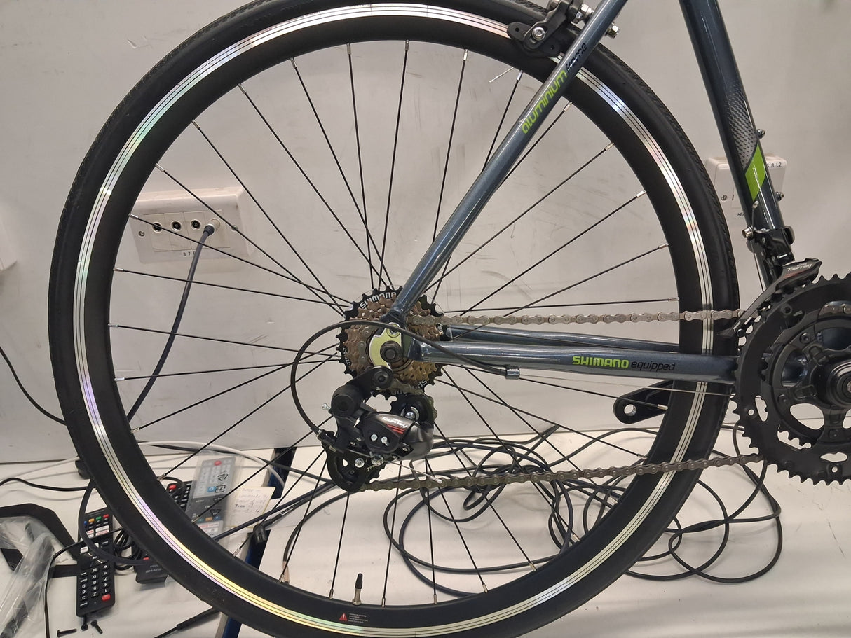 Apollo Paradox Mens 14-Speed V-Brakes Alloy Road Bike - Grey - 51cm Medium