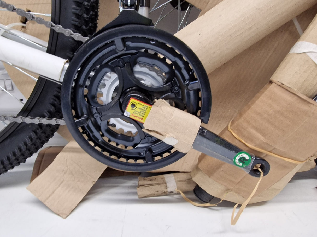 Apollo Twilight 18-Speed V-Brakes Womens Mountain Bike - Silver - Small