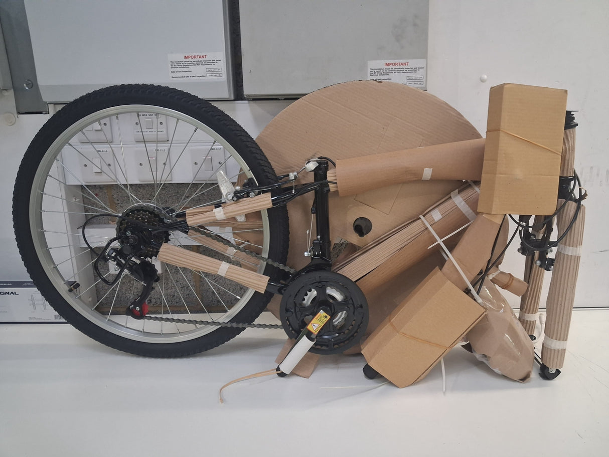 Apollo Vortice Junior 8-12 Years 24'' Wheel Hybrid Bike  - Black/Turquoise