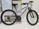 Apollo Slant 18 Speed V-Brake 27.5" Unisex Steel Mountain Bike Silver - Small