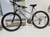 Apollo Slant 18 Speed V-Brake 27.5" Unisex Steel Mountain Bike Silver - Small