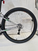Apollo Slant 18 Speed V-Brake 27.5" Unisex Steel Mountain Bike Silver - Small