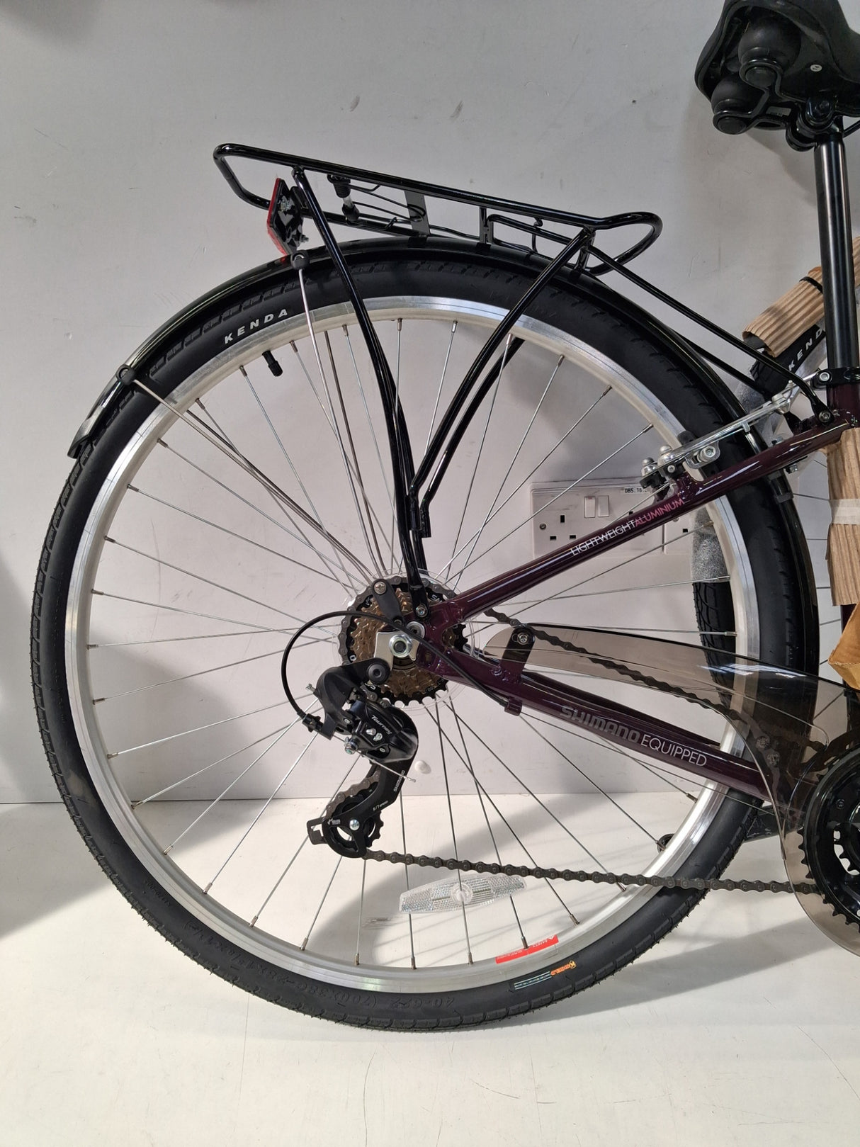 Apollo Elyse Womens 21 Speed V-Brakes Hybrid Bike - Purple - Small 16''