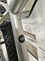 Apollo Slant 6-Gears V-Brake Steel Unisex Mountain Bike - Small 14" - Silver