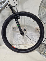Apollo Slant 6-Gears V-Brake Steel Unisex Mountain Bike - Small 14" - Silver