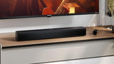 SHARP HT-SB121 Compact 2.0 Soundbar 20W with Bluetooth 5.3 for TVs - Black