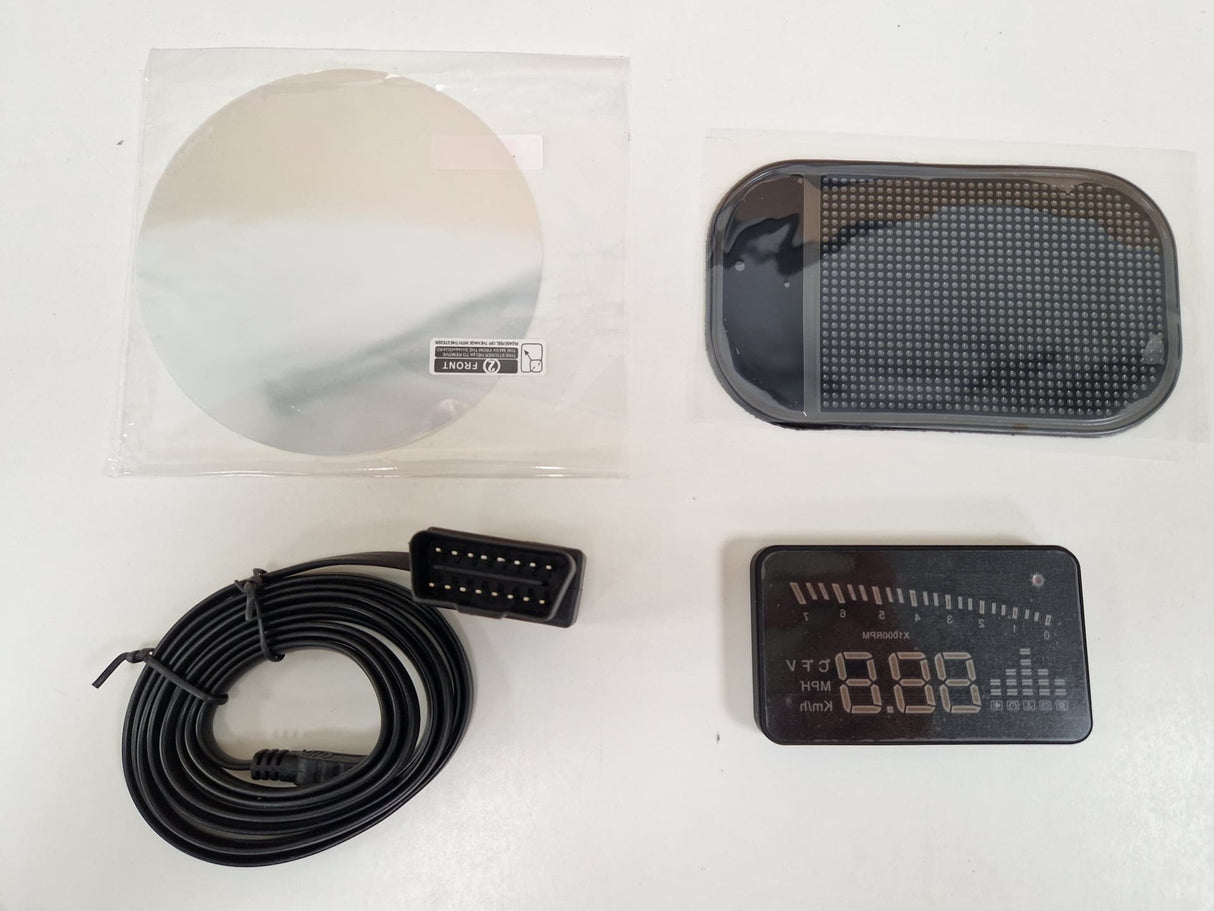 Scosche HUD2 HeadsUp OBDII 3in Multi Colour LED Head Up Display Car - Black