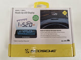 Scosche HUD2 HeadsUp OBDII 3in Multi Colour LED Head Up Display Car - Black
