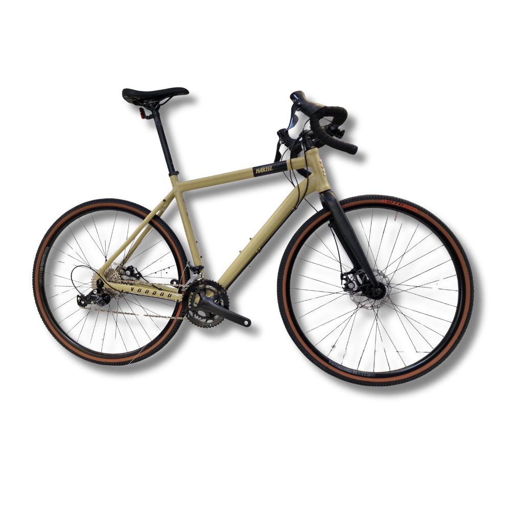 Voodoo Nakisi Unisex 18-Speed Disc Brake Adventure Bike - Large - Beige