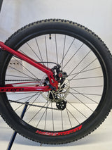 Carrera Valour Disc Mens 16-Speed Mountain Bike - Red - 14'' X-Small Frame