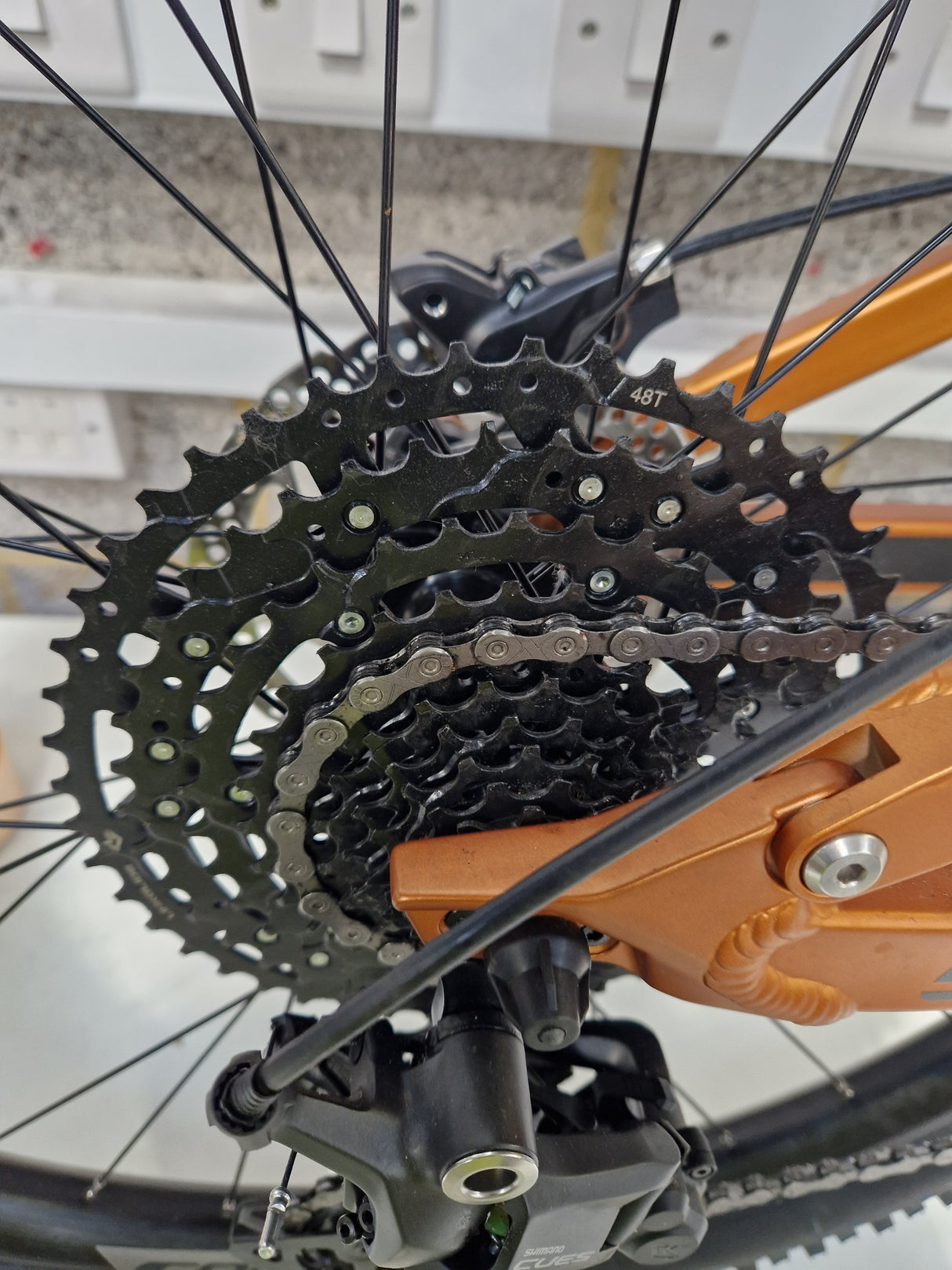 Carrera Titan X 2025 Unisex 10-Speed Mountain Bike - Large Frame - Orange
